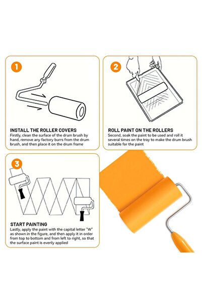 Choice 10PCS 100mm Mini White Durable Foam Paint Roller Sleeves Painting Decorating Sponge Rollers Art S...