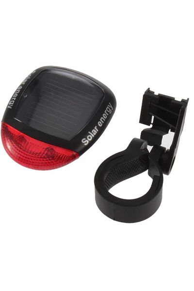 Choice Red Bicycle 2 LED Taillight Solar Energy Cycling Rear Light Road Mountain Bike Solar Energy Tail Lig