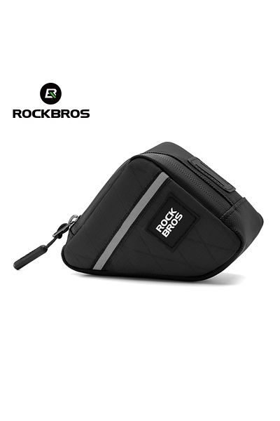 ROCKBROS about 0.25L B122-1 ROCKBROS Bicycle Bag Ultralight Front Tube Frame Triangle Bag for Brompton Bike 0