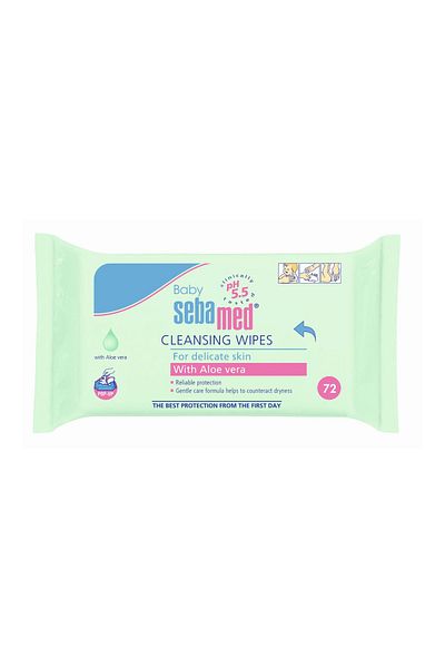 Sebamed Baby Cleansing Wipes With Aloe Vera 72 pcs