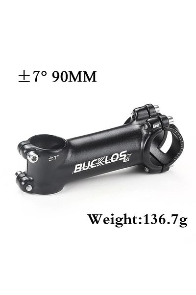 BUCKLOS 7 degrees-90mm BUCKLOS 7/17/22 Degree Bike Stem Ultralight Aluminum Alloy Bicycle Handlebar Table MT