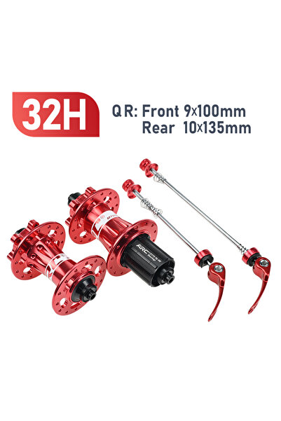 Choice 32H Red QR ARC MTB Hub NBK 4 Sealed Bearing Hub 28 / 32 / 36 Holes Mou...