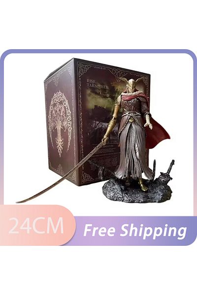 BANDAI no box WHITE 24cm ELDEN RING Figure Malenia Blade Of Miquella Anime Figure Valkyrie Figurine Model P