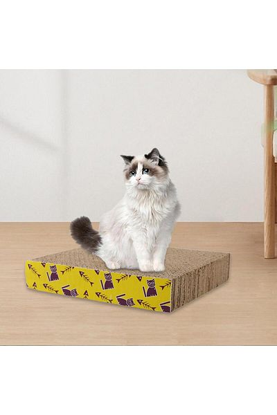 Choice Square 21x21x4cm Cat Scratching Board Bed Cat Scratchers Cardboard Cat Scratch Pad Nest for Sleeping