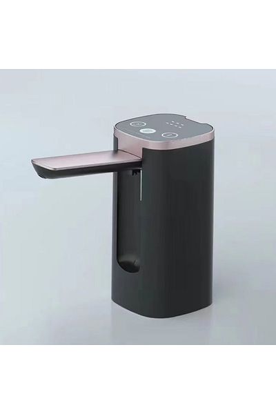 Choice Black Water Bottle Dispenser, Universal Foldable Automatic Water Bottle Pump with Display, Portable
