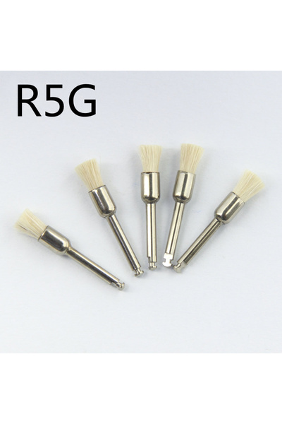Choice R5G 5 قطع/عبوة من فرشاة تلميع الأسنان المصنوعة من شعر الماعز والراتنج ...