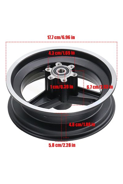 Choice hub 10 Inch 10x2.75-6.5 Wheel for Electric Scooter 10x2.75-6.5 Off-Road Vacuum Tire Tubeless Tyre Pa