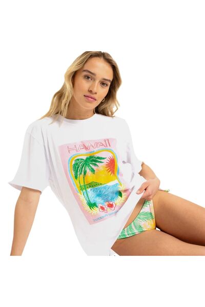 Roxy Atlas Hangloose Women's Colorful T-Shirt Women T-Shirt Erjzt05899