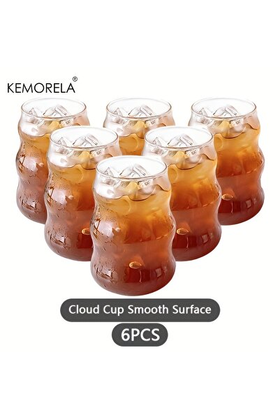 Choice 401-500 مل 6 قطع-B 2/4/6 قطع INS كوب زجاجي مقاوم للحرارة أدوات شرب شفا...