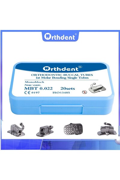 Choice 1st MBT 022 Orthdent 80 قطعة / 20 مجموعة أنابيب تقويم أسنان قابلة للرب...