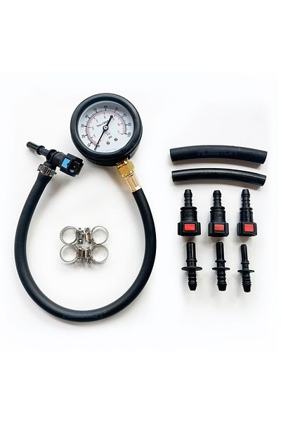 Choice Fuel Pressure Test Kit - Quick Connected Fuel Injection Pump Pressure Tester Gauge 0-100PSI with...
