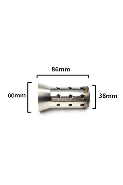 Choice 60mm 51mm 60mm Inlet Motorcycle Exhaust Muffler Adjustable DB Killer Silencer Noise Sound Eliminator