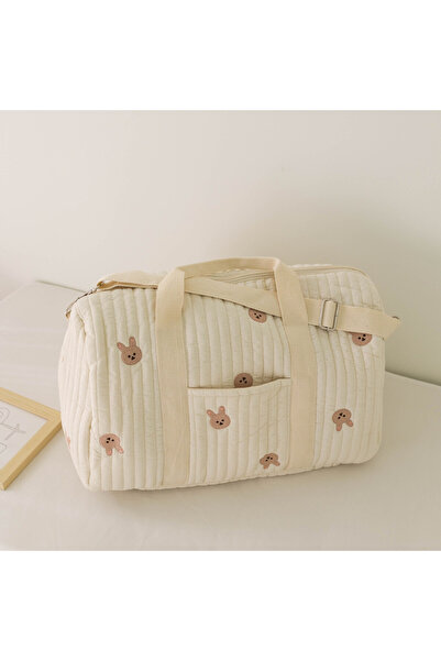 movokbaby حقيبة كبيرة للأمهات على شكل أرنب من البوليستر، حقيبة تخزين حفاضات ا...