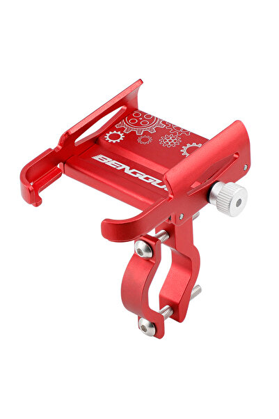 Choice حامل هاتف للدراجة النارية أحمر اللون، مصنوع من سبائك الألومنيوم، يدور 360 درجة، مزود بنظام تحديد المواقع العالمي (GPS)، وسكوتر، ودراجة نارية