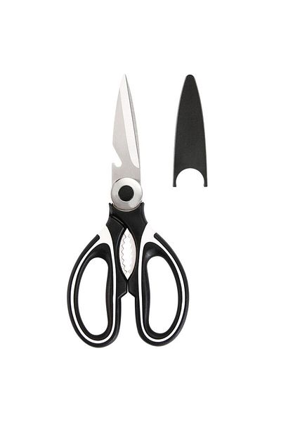 Choice Black 20.8 9.3cm Stainless Steel Kitchen Scissors Multifunctional Household Chicken Bone Scissors Wi