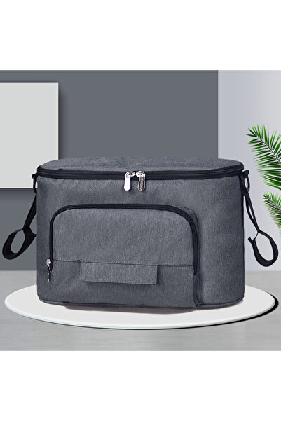 movokbaby حقيبة مومياء رمادية اللون، حقيبة حفاضات مقاومة للماء، حقيبة سفر للأ...