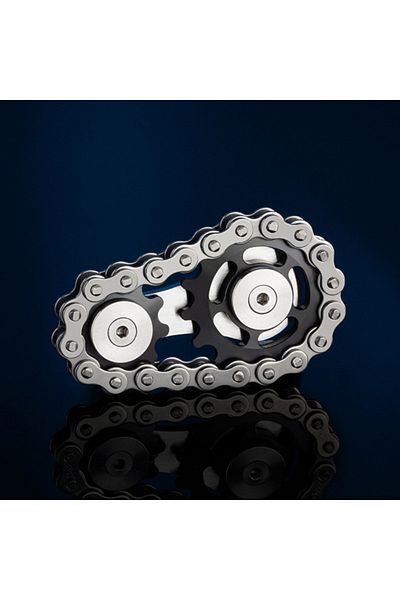 Choice Chain Gear-Black Metal Chain Gear Fidget Spinner Toys for Adult EDC Fingertip Gyroscope Anti Stress