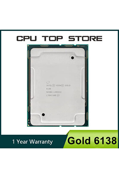 Intel Xeon Gold 6138 2.0GHz 27.5MB Smart Cache 20-Cores 40-Thread 125W LGA3647 CPU Processor