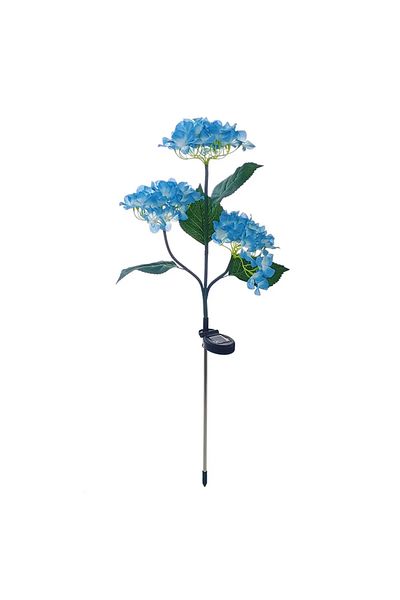 Choice 3 Head-blue 3 Head Hydrangea Rose Flower Solar Led Light Outdoor Garden Lawn Lamps For Garden Countr