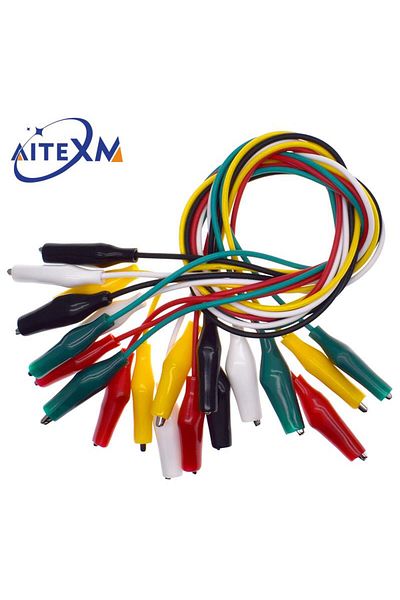 Choice 1set / 10pcs Alligator Clips Electrical Diy Test Leads Alligator Double-ended Crocodile Clips Roa...