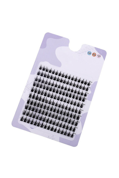 Choice مزيج 0.10 مم رموش MJ الأرجوانية 160 صفًا من الرموش العنقودية من فرو المنك الصناعي رموش طبيعية عنقودية 3