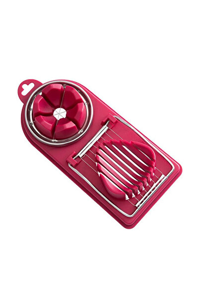 Choice Red-2-06-09 Multifunctional Egg Cutter Stainless Steel Egg Slicer Sect...
