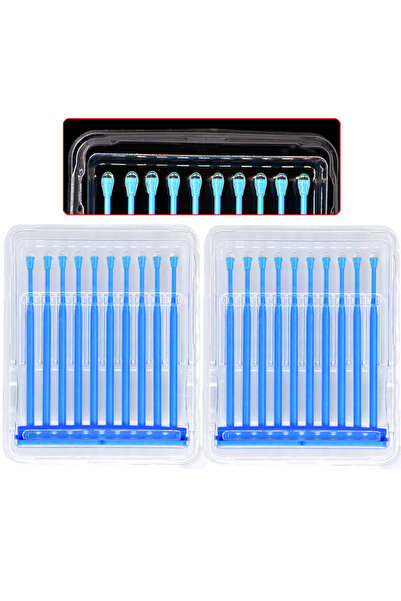 Choice 20 قطعة/صندوق من عصي فرشاة وضع الأسنان للاستعمال مرة واحدة، رأس لاصق ل...