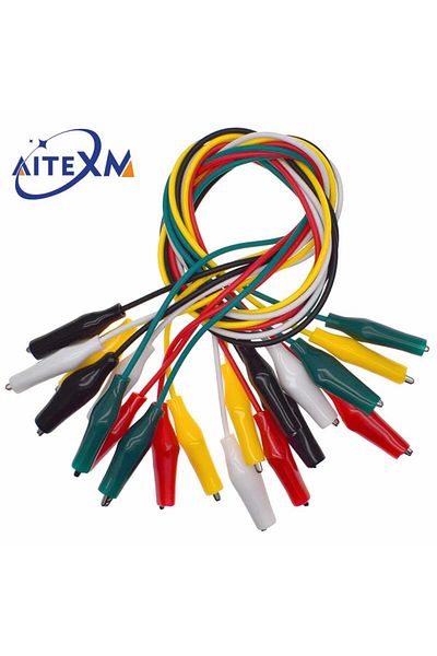 Choice 1set / 10pcs Alligator Clips Electrical Diy Test Leads Alligator Double-ended Crocodile Clips Roa...