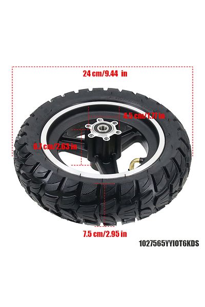 Choice wheel 10 Inch 10x2.75-6.5 Wheel for Electric Scooter 10x2.75-6.5 Off-Road Vacuum Tire Tubeless Tyre