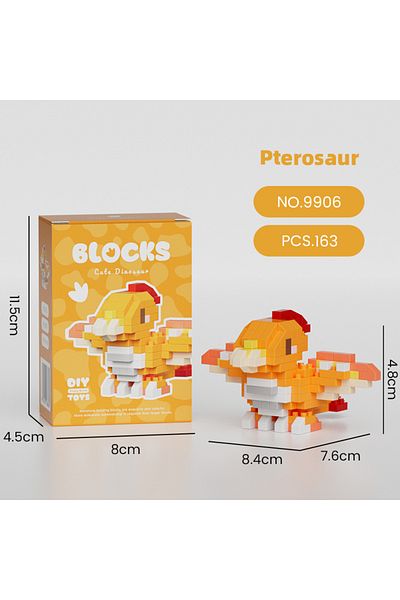 Choice No Box 9906 Micro Particle Assembled Building Blocks Leisure Educational Toys 9903-9908 Small Dinosa