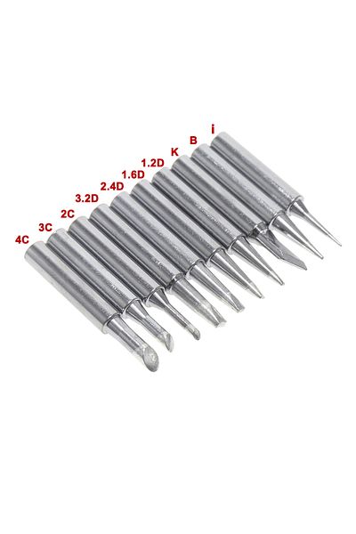 Choice Grey 10pcs 900m Soldering Iron Tips Set Welding Nozzle Internal Heated Solder Heads Welding Tip Tool