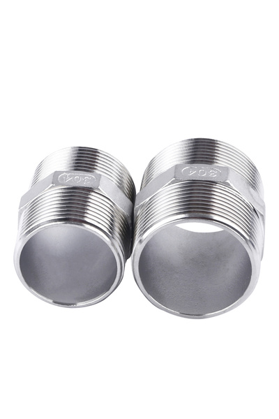 Choice 1/2"304 Stainless Steel Double BSPT Male Threaded Tubing Joints Reducing Pipe Connector Dn10 Dn1...