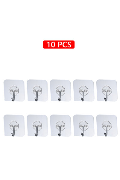 Choice 10 قطع 10/20 قطعة خطافات شفافة قوية ذاتية اللصق للباب وخطافات حائط شفط...