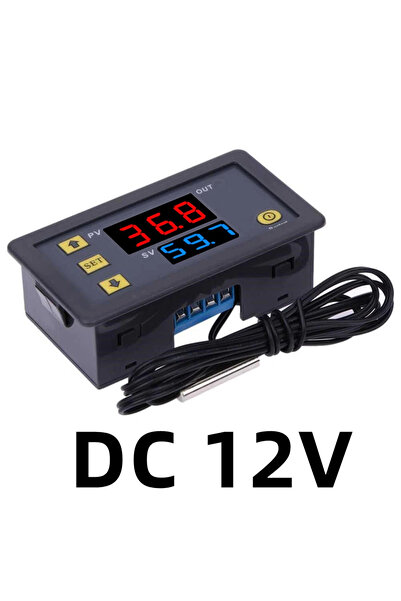 Choice DC 12V DC 12V/24V AC110-220V Probe line 20A Digital Temperature Contro...