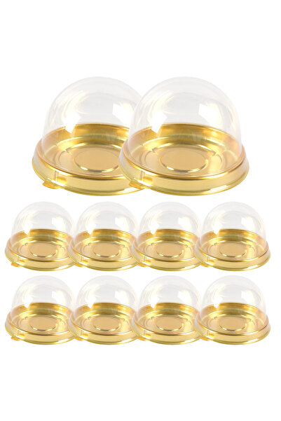 Choice نفس الصورة ذات القاعدة السوداء 50 قطعة من علب الكب كيك الصغيرة البلاست...