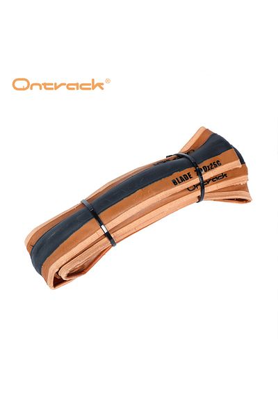 Choice 700c 25C Brown SKIN Ontrack Folded Tire Road 700X25C 28C Blade 30Tpi Skin Wall Black