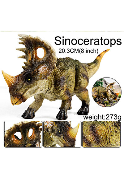 Choice3 لعبة ديناصور سينوسيراتوبس، مجسمات ديناصورات بلاستيكية رائعة، زينة كعك...
