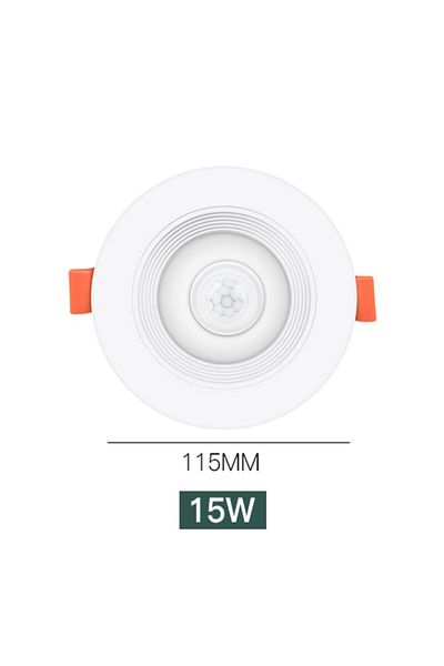 Choice Cold White 15W LED Downlights PIR Motion Sensor Down Light 5W 10W 15W 20W Recessed Ceiling Light Col