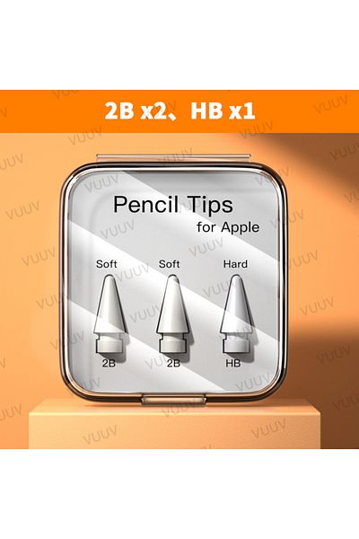 Choice 2B x2 HB x1 رأس قلم رصاص لقلم Apple 3/6 قطع من طبقتين 2B HB رفيع ناعم صلب قطع بديلة T