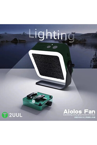 MECHANIC 2UUL Aiolos مروحة تبريد مع إضاءة + وظيفة استخراج الدخان للوحة الأم للهاتف IC اللحام...