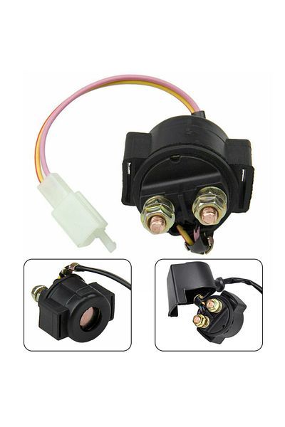 Choice 12V Motorcycle Solenoid Starter Relay For GY6 50cc 70cc 90cc 110cc 125cc 150cc 200cc 250cc ATV Go...