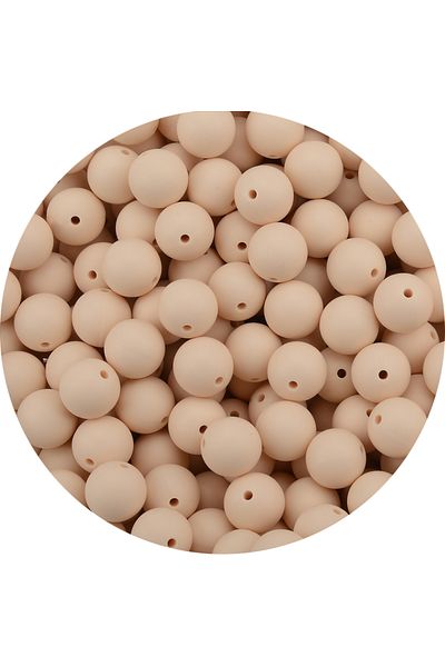 LOFCA navajo white LOFCA 12mm 50pcs/lot Beads Food Grade Silicone Teether Round Beads Baby Chewable Teethi