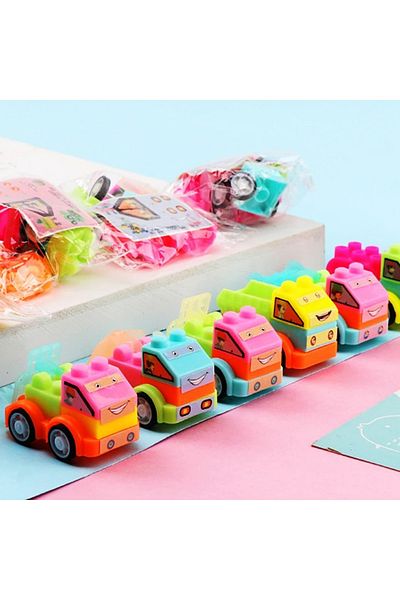 Choice 24PCS 24Pcs DIY Puzzle Building Block Cars Toys Construction Vehicle Kids Baby Shower Birthday Party