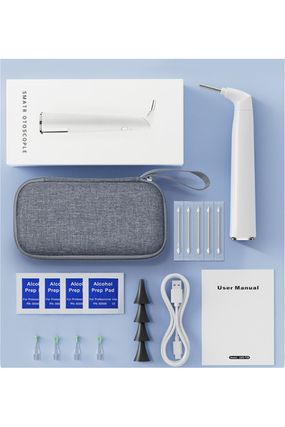 Choice T39 مجموعة واحدة من منظار الأذن الرقمي واي فاي وكاميرا الأذن 3.9 مم لتنظيف الأذن وكاميرا التفتيش وإزالة شمع الأذن