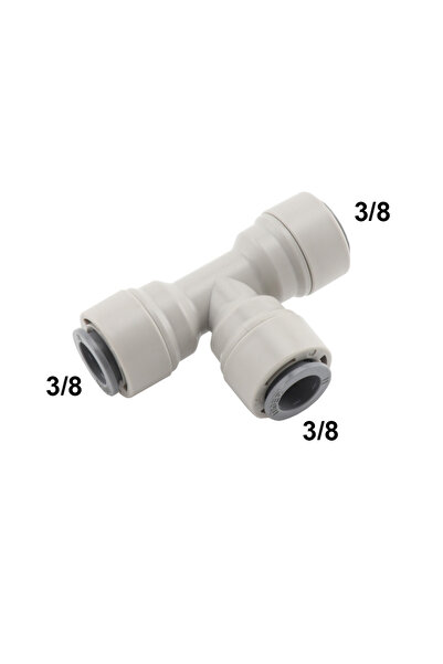 Choice وصلة مياه RO من النوع T موصل سريع خرطوم بقطر خارجي 3/8 بوصة على شكل حرف T وصمام كروي على شكل حرف Y ومحول متساوٍ وكوع مستقيم من مادة البولي يوريثان