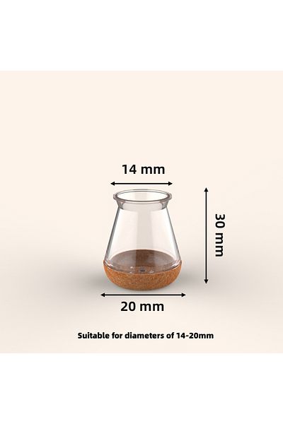 Choice S 24pcs Chair Leg Caps Floor Protector Pads for Silicone Furniture Leg Mute Transparent Leg Protect.