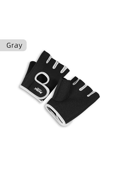 Choice M GRAY Outdoor Sports Gloves Half Finger Men's And Women's Fitness Cycling Wrist Gloves Rock Climbin