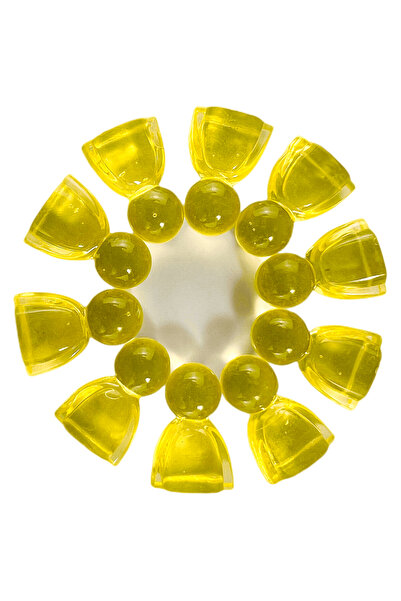 T&G 10 قطع من قطع البيدق/الشطرنج البلاستيكية الصفراء مقاس 24 مم لملحقات ألعاب...