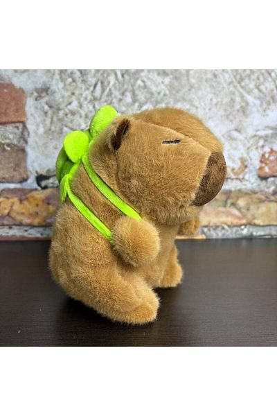 Choice S Cute Capybara Plush Toy Fluffy Capybara With Turtle Bag Strawberry Cap Stuffed Animals Kids Gift .