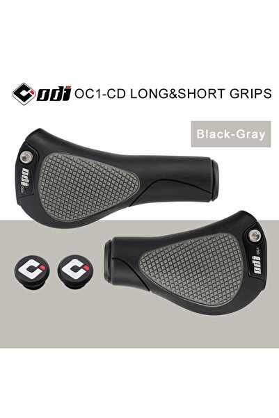 Choice غطاء مقود دراجة ODI أسود ورمادي، بتصميم مريح، مانع للانزلاق، طويل/قصير...